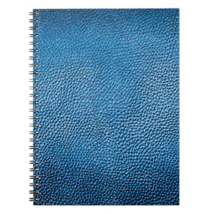 Klassisch blaue Lederhintergrundtextur Closeup.bl Notizblock