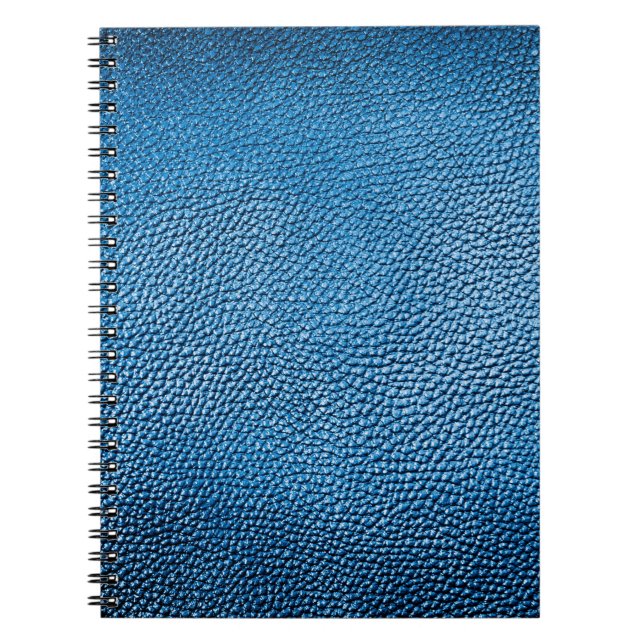 Klassisch blaue Lederhintergrundtextur Closeup.bl Notizblock (Vorderseite)
