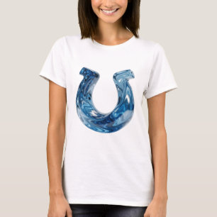 Klassisch Blaues WATER Künstlerisches Motiv T-Shirt
