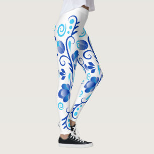 Klassisch Bunt, Verrückt, Trendig, Kühn floral Leggings