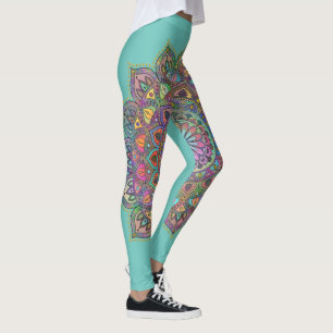 Klassisch buntes Mandala Indien Stil 1 Leggings