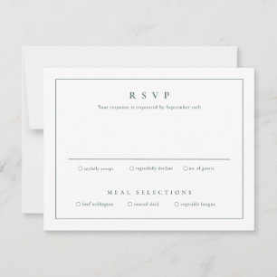 Klassisch Elegant Einfach Saubere Hochzeit Einladung