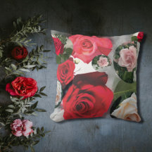 Klassisch elegante Rot, Creme, Rosa Rosen