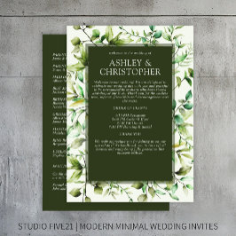 Klassisch elegante Rustikale Hochzeit an der blühe Programm