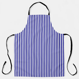 KLASSISCH GESTRICKTE BLAU UND WEISS SCHÜRZE