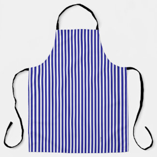 KLASSISCH GESTRICKTE BLAU UND WEISS SCHÜRZE