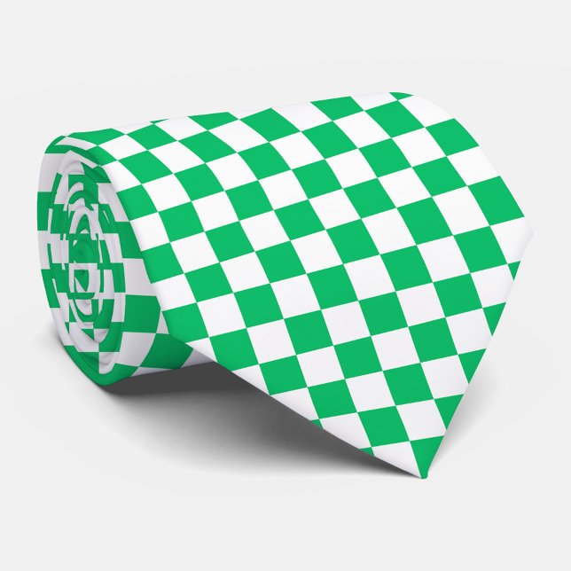 Klassisch grün kariert  krawatte (Von Creator hochgeladen)