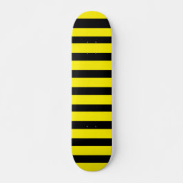 Klassisch hell Gelb und schwarz Streifen Skateboard