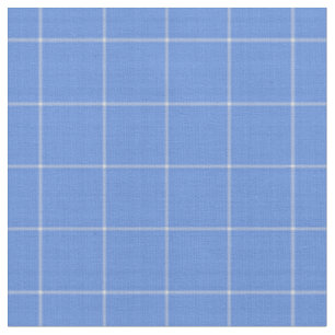 Klassisch Kornblumenblau Groß Kariert Gingham Stoff