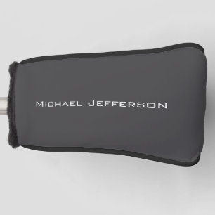 Klassisch Kreativ Trendig Dunkelgrau & Weiß Golf Headcover