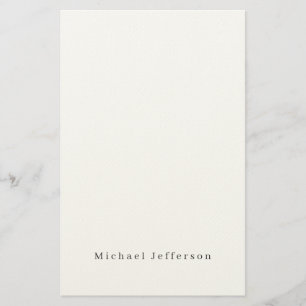 Klassisch Kreative Trendige Schwarz & Weiß Minimal Briefpapier