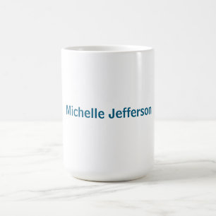 Klassisch Kreative Trendige Weiße Ozeanblau Kaffeetasse