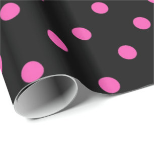 Klassisch, liebenswert, elegante rosa und schwarze geschenkpapier