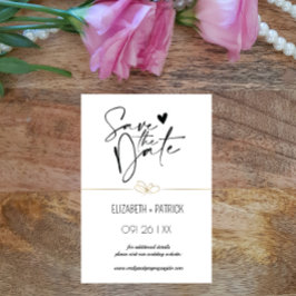 Klassisch minimalistisch ,Eulen in Liebe Save the  Einladung