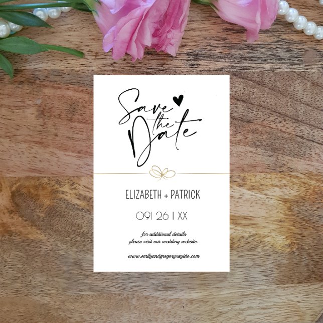 Klassisch minimalistisch ,Eulen in Liebe Save the  Einladung (Von Creator hochgeladen)