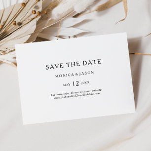Klassisch Minimalistisch horizontal Save the Date