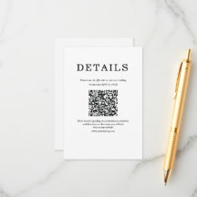 Klassisch minimalistischer QR-Code einfach in Weiß