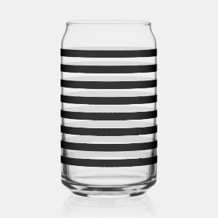 Klassisch moderne, elegante schwarze horizontale S Dosenglas