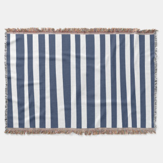 Klassisch Navy Blau Streifen | Zeitloses Nautische Decke