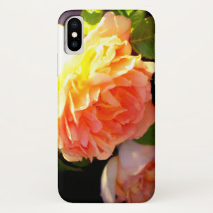 Klassisch orange pfirsichfarbene Rose iPhone X Hülle