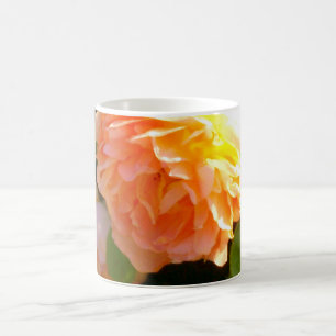 Klassisch orange pfirsichfarbene Rose Kaffeetasse