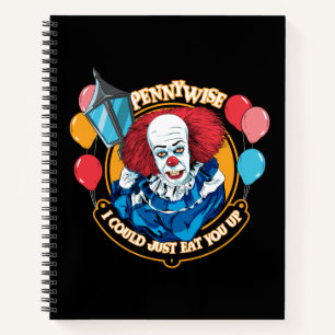 Klassisch pennywise - ich könnte Sie einfach essen Notizbuch