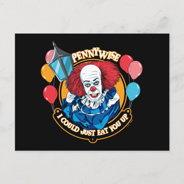 Klassisch pennywise - ich könnte Sie einfach essen Postkarte (Vorderseite)