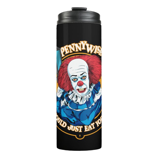 Klassisch pennywise - ich könnte Sie einfach essen Thermosbecher (Vorderseite)