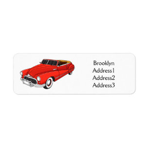 Klassisch rot 1948 Auto