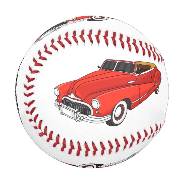 Klassisch rot 1948 Auto Baseball (Vorderseite Links)