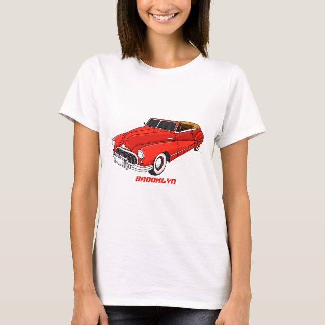 Klassisch rot 1948 Auto T-Shirt (Vorderseite)