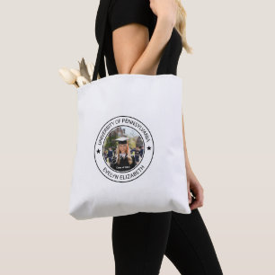 Klassisch runder Abschluss Moderne Schrift Mittel Tasche