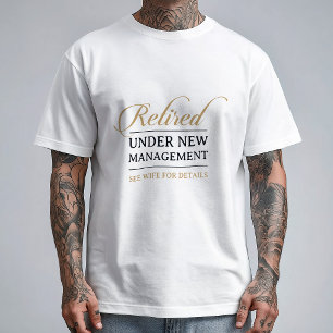 Klassisch Schicke Kalligrafie Gold Ruhestand T-Shirt