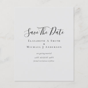 Klassisch TEXT ONLY Minimalistisch BUDGET SAVE DAT Flyer