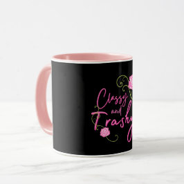 Klassisch und abscheulich rosa Rose Tasse