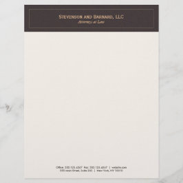 Klassisch und Beruflich braun Briefkopf
