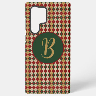 Klassisch, Weihnachten/Winter Argyle-Muster Samsung Galaxy Hülle