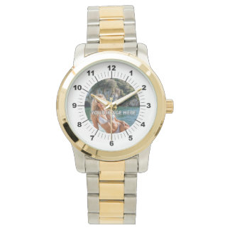 KLASSISCH! 🕰️ Zweifarbiges Oversized-Uhr Armbanduhr