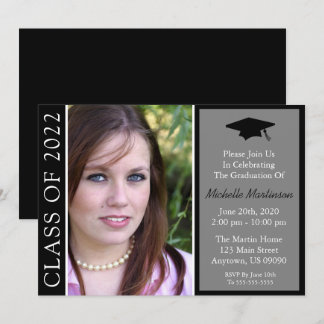 Klassische 2022-Abschluss-Invit-Klasse Einladung