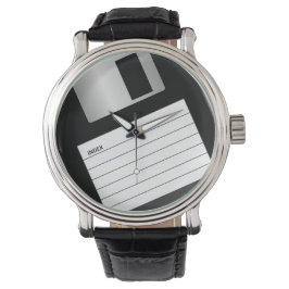 Klassische 3,5"-Diskette - Männerüberwachung Armbanduhr
