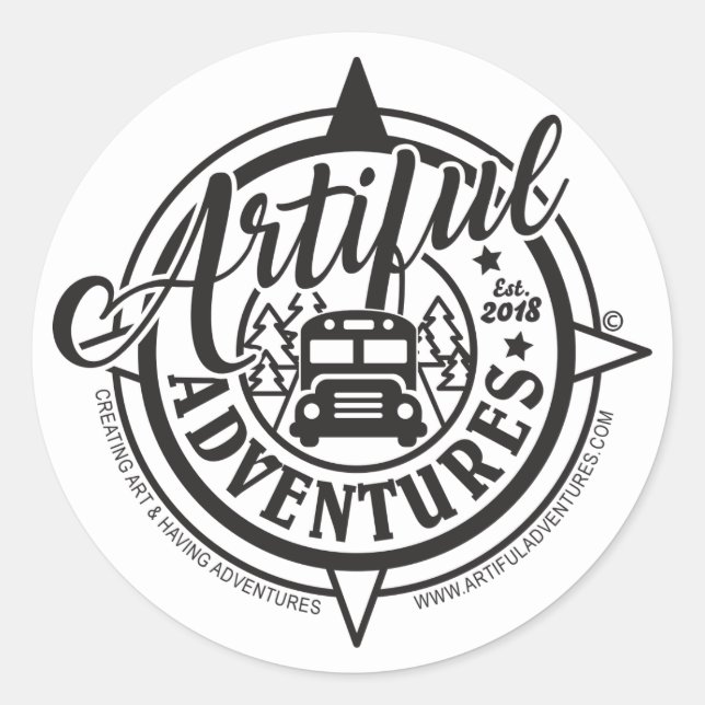 Klassische 3" Round Stickers (Vorderseite)