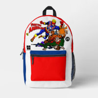 Klassische Action-Comic-Rucksack 'Fighting America