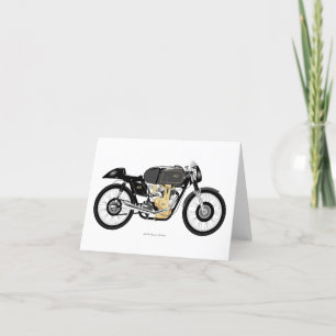 Klassische AJS 7R Motorradgrüßkarte. Dankeskarte