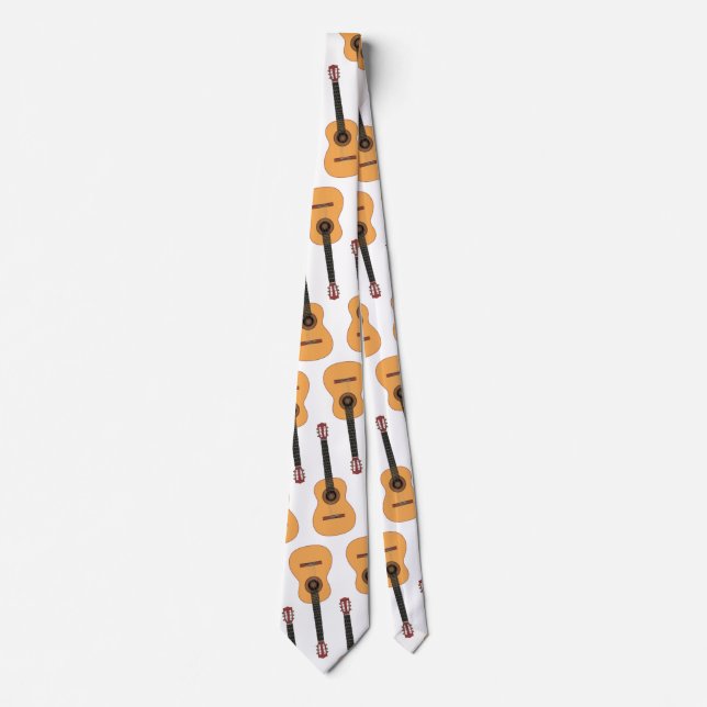 Klassische akustische Gitarre| Muster Krawatte (Vorderseite)