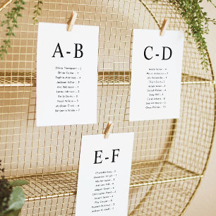 Klassische Alphabetische Seekartenkarte Einladung