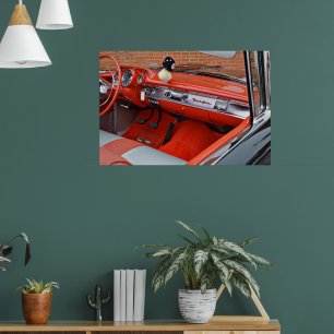 Klassische alte Bel Air Armaturenbrett Poster Kuns