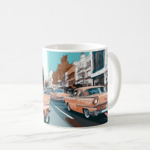 Klassische amerikanische Autos Wandkunst Druck, Vi Kaffeetasse