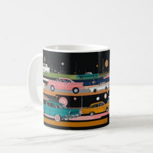 Klassische amerikanische Autos Wandkunst Druck, Vi Kaffeetasse