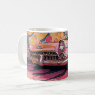 Klassische amerikanische Autos Wandkunst Druck, Vi Kaffeetasse