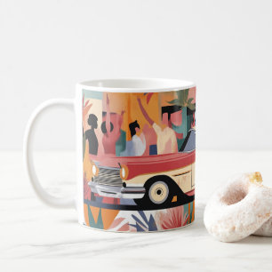 Klassische amerikanische Autos Wandkunst Druck, Vi Kaffeetasse